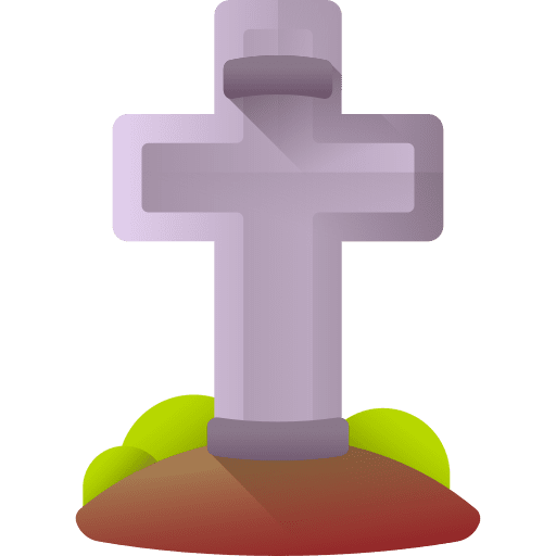 Graveyard cross cultures horror icon