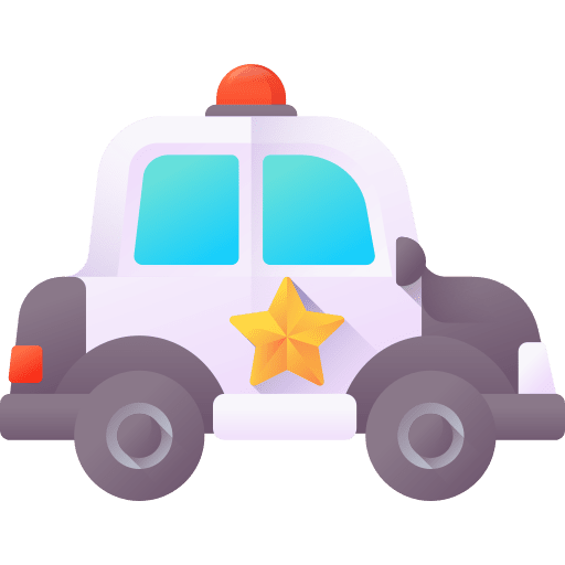 Police car car vehicle public transport icon