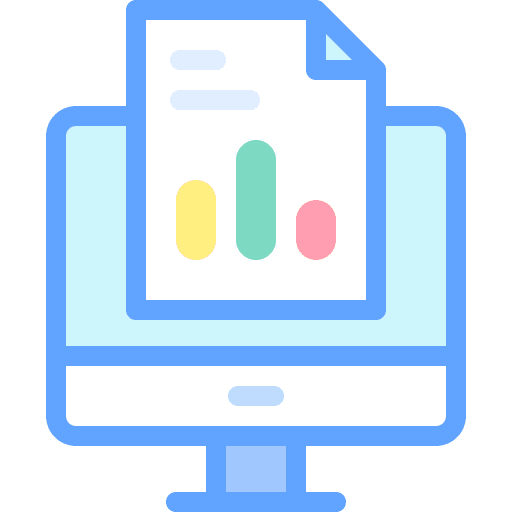 Computer monitor technology monitoring icon