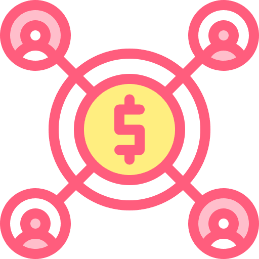 Money dollar connection money icon