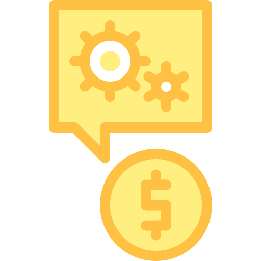 Money management chat bubble speech bubble business and finance icon