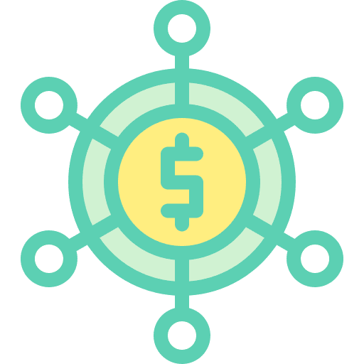 Network networking money technology icon