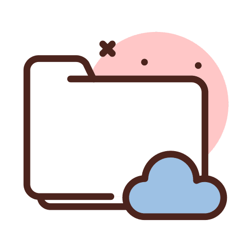 Folder art and design cloud storage clouds icon