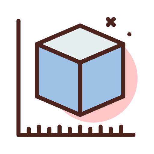 3d design cube draw art and design icon