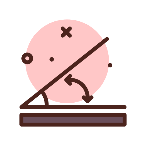 Angle shapes and symbols maths angle icon