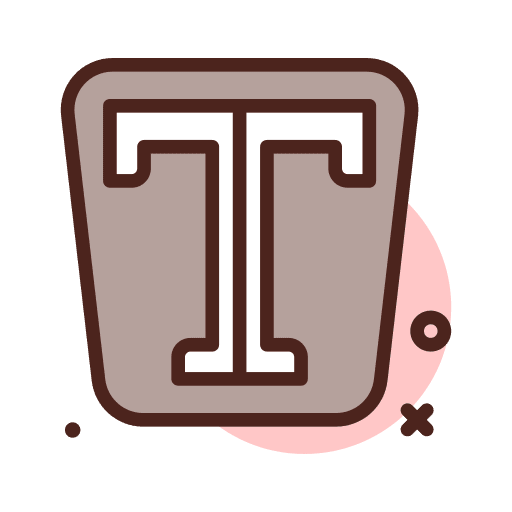 Area text editor art and design edit icon