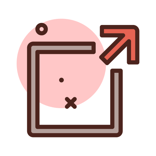 Export right arrow multimedia option art and design icon