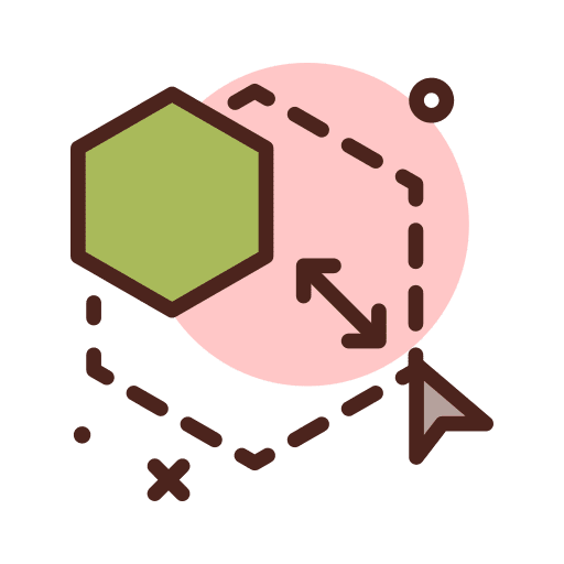 Hexagon hexagon art and design scale icon