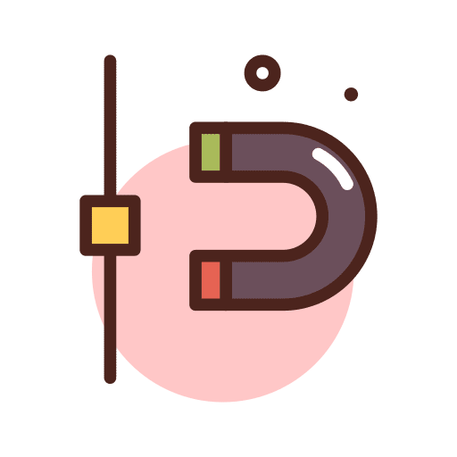 Point point magnets art and design icon