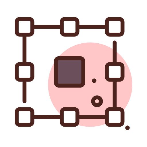 Reference point reference art and design icon