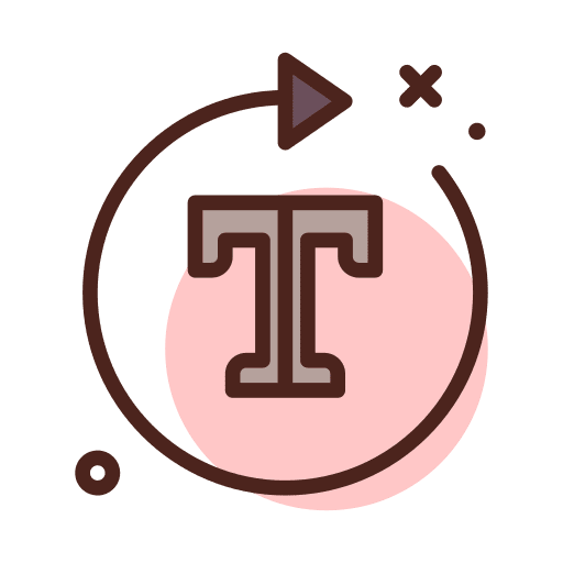 Rotate edit write art and design icon