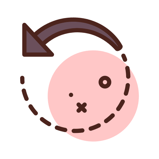 Rotate user interface multimedia option arrow icon