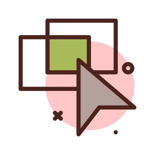 Select intersection art and design select icon