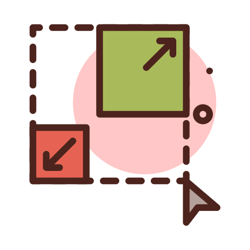 Selection selection move rectangular icon