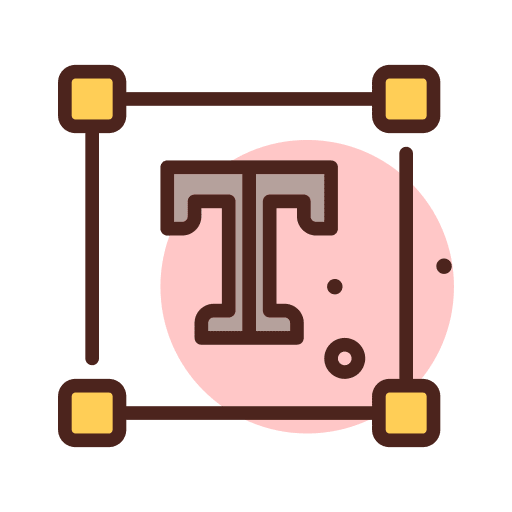 Selection text editor art and design text icon