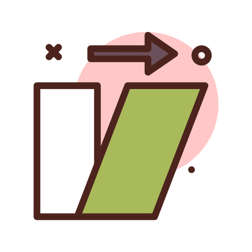 Shear shape graphic tool multimedia option icon