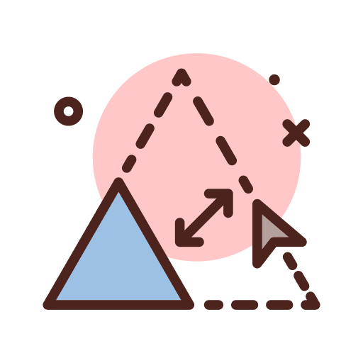 Triangle transform triangle cursor icon