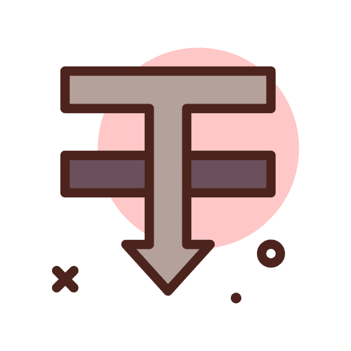 Under under arrow up editor icon