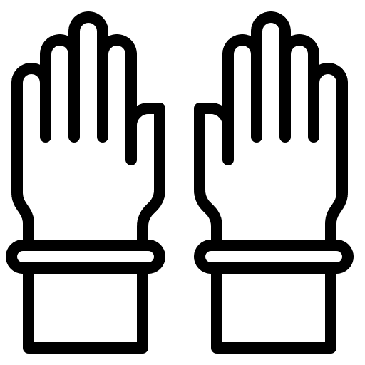 Gloves healthcare and medical security protection icon