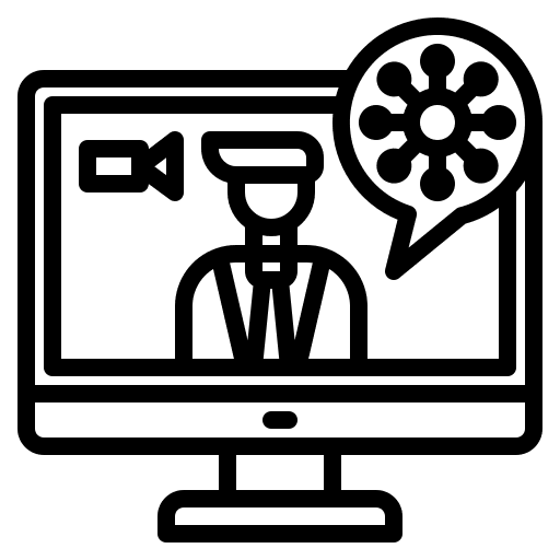 News report coronavirus live healthcare and medical icon