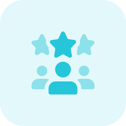 Employees stars star people icon