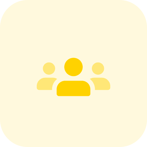 Group business and finance online teamwork icon