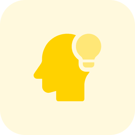 Head idea think innovation icon