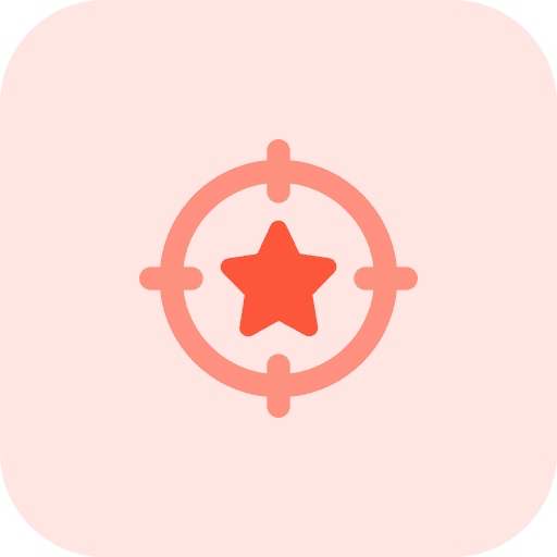 Star target shooting crosshair icon
