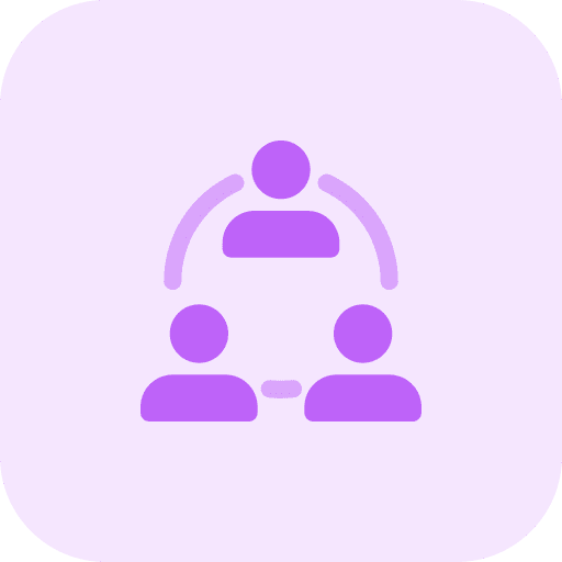 Team members team leader icon