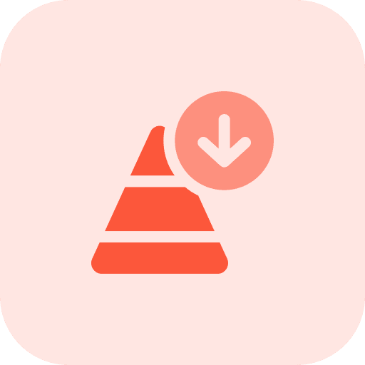 Down information graph down icon