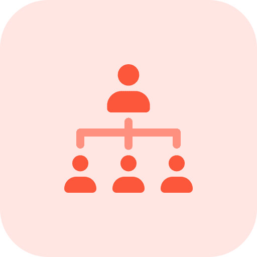 Hierarchy working team hierarchy icon