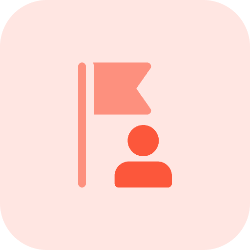 Milestone people leader milestone icon