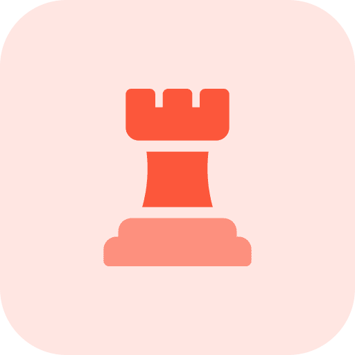 Rook business and finance chesspiece business icon