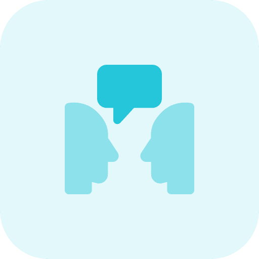 Discussion advisory business and finance dollar symbol icon