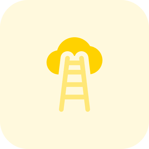 Stair server business and finance data icon