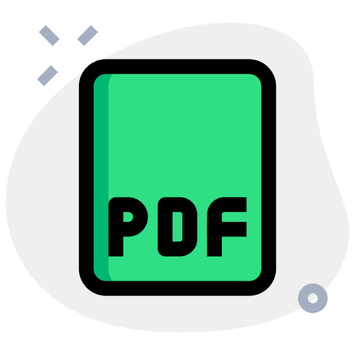 Pdf professions and jobs document text format icon