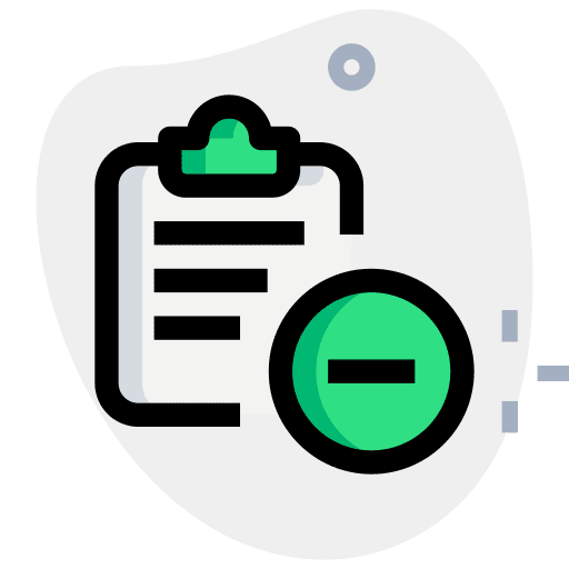 Remove clipboard file remove icon