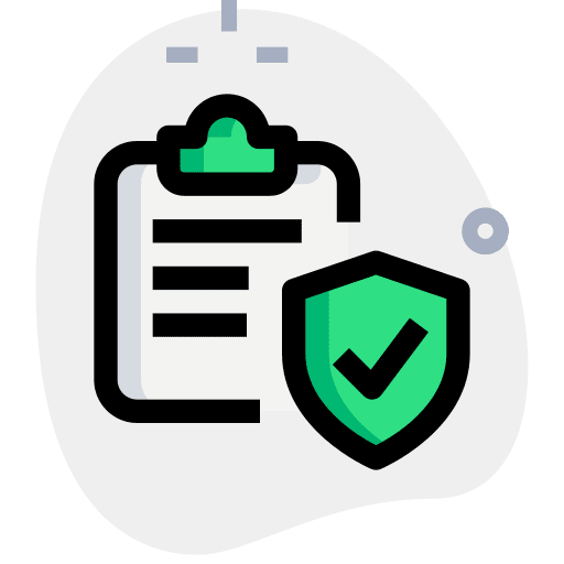 Secure checklist pencil clipboard icon