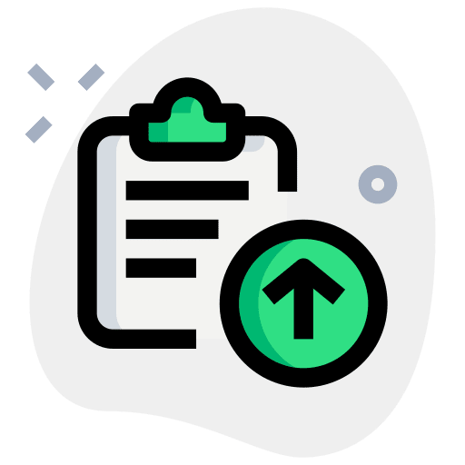 Upload education notes professions and jobs icon