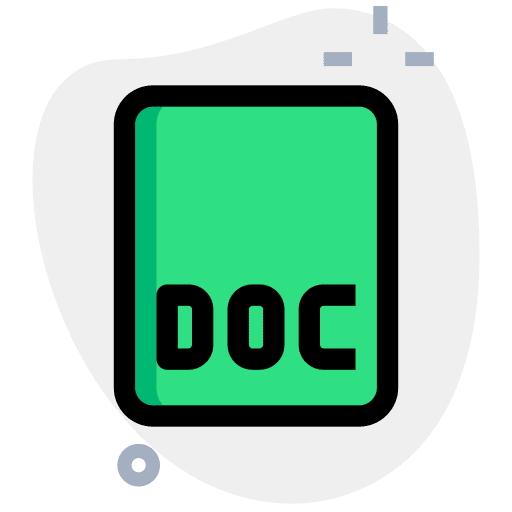 Doc doc file format portable document format document icon