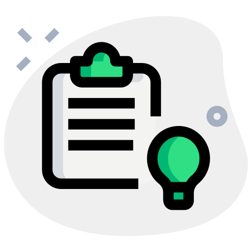 Idea professions and jobs light bulb idea icon