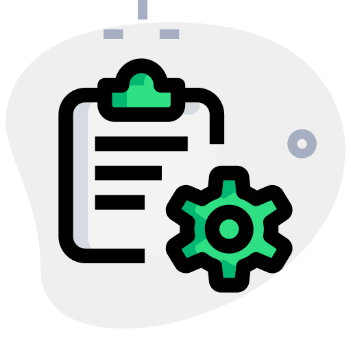 Setting register pencil record book icon