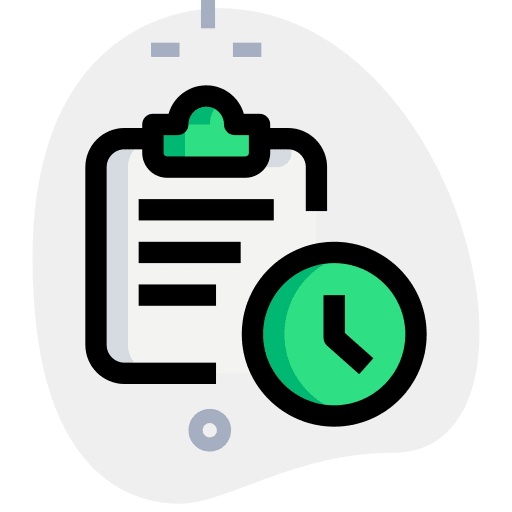Timer timer checklist register icon