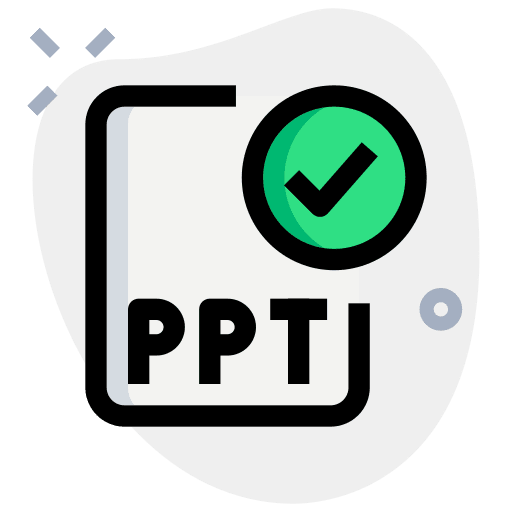 Verified professions and jobs ppt format interface icon