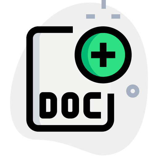 Add professions and jobs word doc doc file format icon