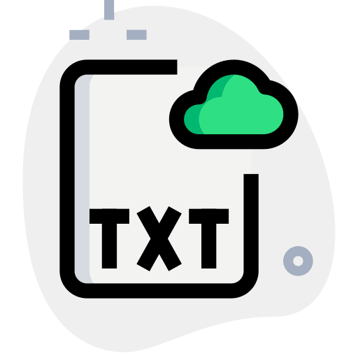 Cloud txt text professions and jobs icon