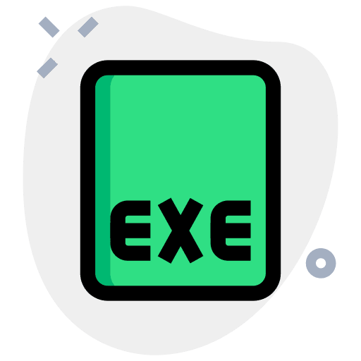 Exe files and folders interface exe file icon