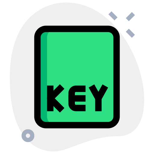 Key interface lock professions and jobs icon