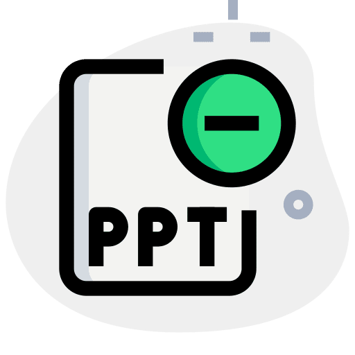 Remove ppt format ppt file interface icon
