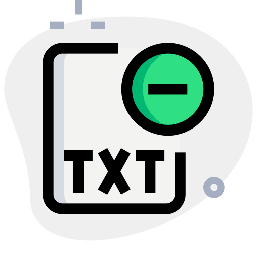 Remove txt write application icon